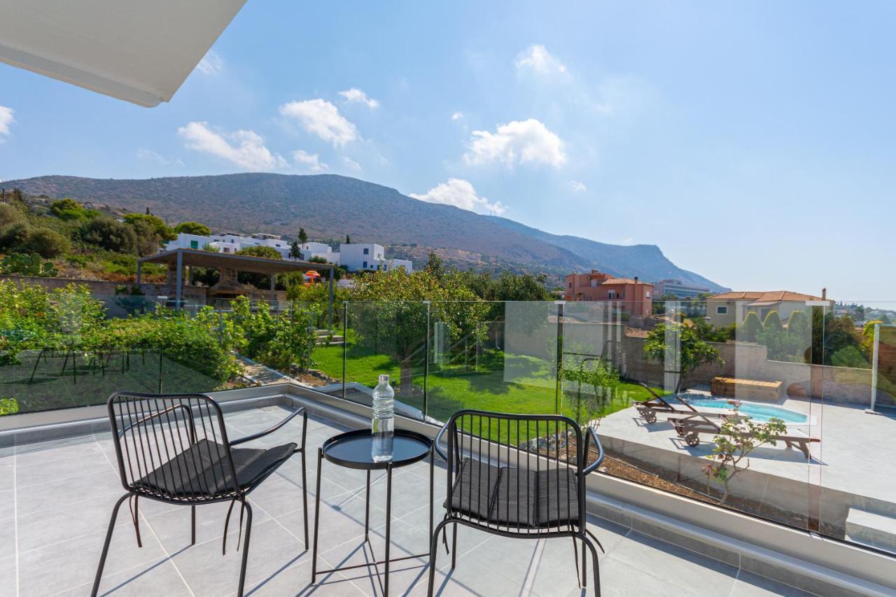 Queen'S Gem Luxury Villa - Heated Jacuzzi & Pool Херсониссос Экстерьер фото