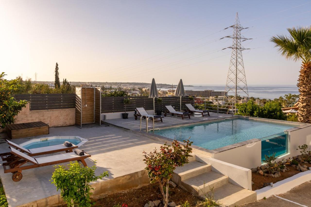 Queen'S Gem Luxury Villa - Heated Jacuzzi & Pool Херсониссос Экстерьер фото